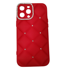 - Carcasa para IPhone 13 Pro Max con diseño femenino color rojo