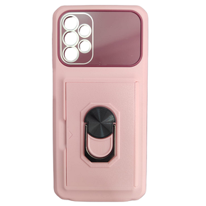 - Carcasa para Samsung A32 5G reforzada rosa y morado